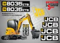 JCB 8018cts стикери надписи, снимка 6