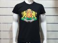 Нова мъжка черна тениска с релефен трансферен печат Герб на България , снимка 10