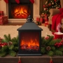 LED Декоративен фенер-камина – Реалистичен пламък за Коледа и зимен уют, снимка 3