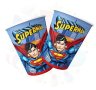 Супермен Superman 8 бр картонени чаши парти рожден ден, снимка 1 - Чаши - 43794880