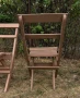 Здрави дървени сгъваеми столове 2 броя., снимка 5