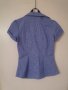 Нова H&M дамска риза с къс ръкав синьо бяло райе S размер офис, снимка 2