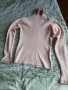 Розово плетено поло, снимка 1 - Блузи с дълъг ръкав и пуловери - 28271937