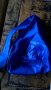 раница триъгълна от плътен син промазан плат, снимка 1