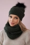 Дамски зимен комплект шапка и шал, 3цвята , снимка 8