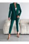 Дамски костюм с панталон и сако, Vitalite, Зелен 36-38-40-42-44-46, снимка 3