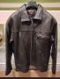 Черно мъжко яке от естествена кожа XL, снимка 2