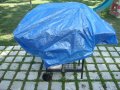 Платнище,покривало, тента за навес чергило брезент полиетиленово,защитно от 2 до 15 м. сини с капси, снимка 8