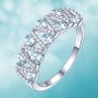 Дамски пръстен с аквамарини, снимка 1 - Пръстени - 39052956
