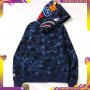 Унисекс суичър BAPE A Bathing Ape Blue Baby Shark Camo Син Камуфлаж, снимка 5