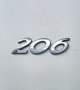 Емблема Пежо 206 Peugeot задна , снимка 1 - Части - 42991710