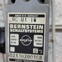 Немски краен изкючвател, крайни изключватели BERNSTEIN GC U1 IW с къс бутон Герм. 10А500V~, снимка 1 - Резервни части за машини - 39551928