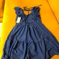 Дамска рокля с гол гръб - кралско синьо, снимка 3 - Рокли - 37501094