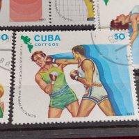 Пощенски марки чиста комплектна серия Спорт Панамерикански игри 1983г. Пощта Куба- 22530, снимка 3 - Филателия - 36662793