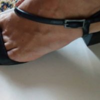 Черни сандали Bruno Magli, 39, снимка 4 - Сандали - 37240272