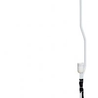 Лампа неръждаема стомана+полиестер бяла Homcom внос от Германия, снимка 3 - Настолни лампи - 39914417