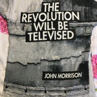 Мъжка тениска WWE John Morrison Classic Vintage Retro Revolution will be televized, снимка 3 - Тениски - 25982874
