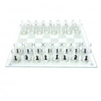 Стъклен шах за напиване, снимка 2 - Шах и табла - 35174319