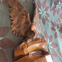 Дървена статуетка на Орел от времето на СОЦ-а, снимка 8 - Антикварни и старинни предмети - 43534006