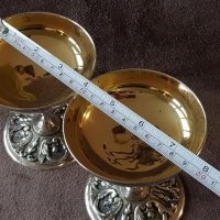 КРАСИВИ Чаши чаша сребърни с позлата за вино и шампанско 19 век, снимка 12 - Антикварни и старинни предмети - 36281299
