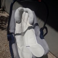 Тъмно синьо столче люлка за бебе до 10 кг, 0-6 месеца + подложка