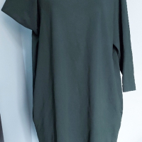 Зелена маркова рокля тип туника "H&M" / голям размер - гигант , снимка 2 - Рокли - 44891455