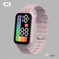 ⌚ Нов LED електронен часовник H1 сензорен екран.⌚
, снимка 5 - Дамски - 44884865