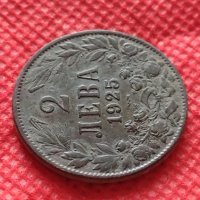 Монета 2 лева 1925г. Царство България за колекция декорация - 25085, снимка 4 - Нумизматика и бонистика - 35185203