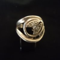 дамски сребърен пръстен , снимка 1 - Пръстени - 39967537