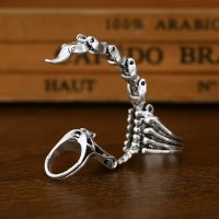 Готически винтидж пръстен с подвижен скорпион - уникално бижу за стилни и смели изяви, снимка 6 - Пръстени - 39285893