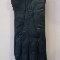 Черни мъжки ръкавици Естествена кожа размер 10, снимка 2 - Ръкавици - 43799986
