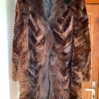 Дамско палто естествен косъм лисица, снимка 1 - Палта, манта - 44101254