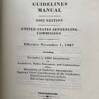 Federal sentencing guidelines manual, 2002г., 1626стр., снимка 2 - Чуждоезиково обучение, речници - 38560829