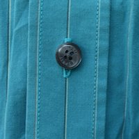 Esprit ® Collection мъжка раирана риза синьо-зелено, снимка 4 - Ризи - 26628086
