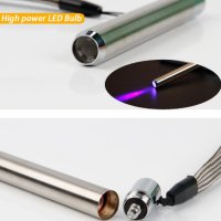 UV фенерче тип писалка, ултравиолетова плътна лилава светлина 395 nm, снимка 6 - Други - 40266925