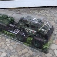 детска играчка военна кола с ремарке с танк, снимка 8 - Коли, камиони, мотори, писти - 44101816