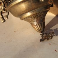 Месингово кандило-лампа, снимка 8 - Антикварни и старинни предмети - 43573110