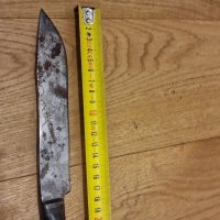 Овчарски кован нож с рядка дръжка от черен рог с човка, снимка 3 - Ножове - 44053177