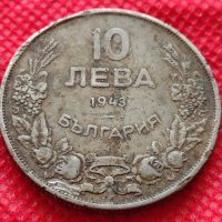 Монета 10 лева 1943г. Царство България за колекция декорация - 24993, снимка 2 - Нумизматика и бонистика - 35186035