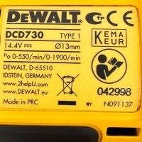 DeWalt DCD730 - Акумулаторен винтоверт XR, снимка 5 - Винтоверти - 43780033