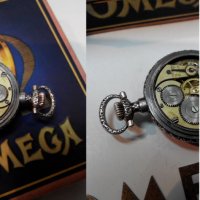 Джобен часовник ОМЕГА OMEGA сребро, снимка 12 - Джобни - 32497415