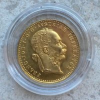 Златна монета 1 австрийски дукат Франц Йосиф, снимка 2 - Нумизматика и бонистика - 39386343