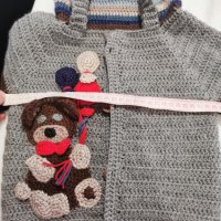 Плетена жилетка за момче, снимка 3 - Жилетки и елечета за бебе - 36853418