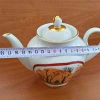Руски порцелан лфз чайник и латиера , снимка 16 - Антикварни и старинни предмети - 28623080