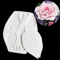Сет Големи листа вейнър за направа на цвете Божур силиконов молд форма за украса декор торта фондан , снимка 2 - Форми - 26061347