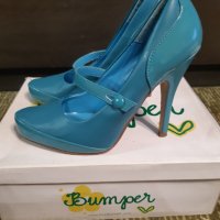 Обувки официални сини 36 номер, снимка 5 - Дамски обувки на ток - 32954200