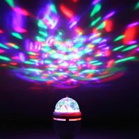 ХИТ LED RGB въртяща диско лампа крушка страхотни ефекти цвето музика, снимка 7 - Крушки - 27873033