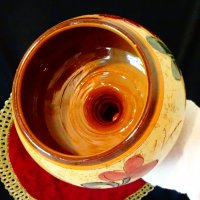 Немска керамична бонбониера,кашпа,бокал. , снимка 3 - Антикварни и старинни предмети - 38212196
