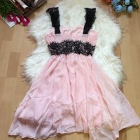 Нова розова рокля с дантела, снимка 6 - Рокли - 9385779