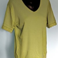 Памучна блуза тип туника с дантела "Canda" by C&A / голям размер, снимка 1 - Туники - 26571778